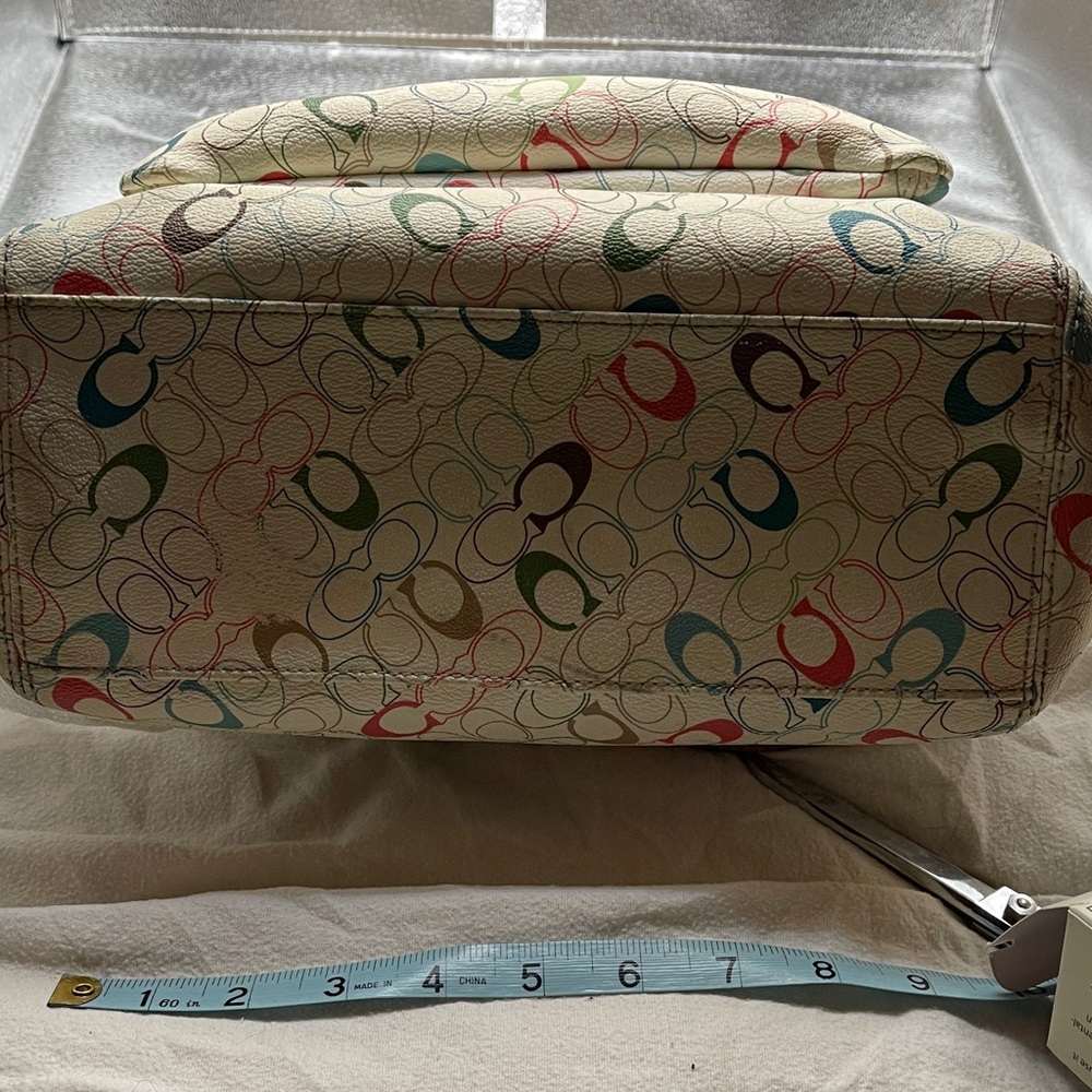 Coach Chelsea Multicolor Tote Bag Fun Signature Coach Bag C1977-F1540 Coach Tote - Picture 12 of 12